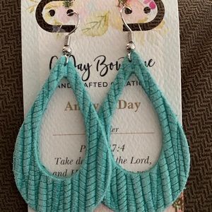 NEW Genuine Leather Earrings